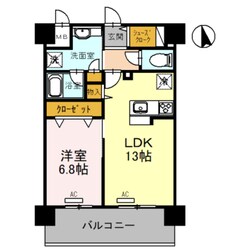 玉造駅 徒歩7分 2階の物件間取画像